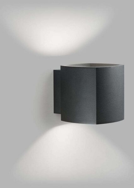 Fali Lámpa LIGHT-POINT, dimmable, Fekete, Terasz, Alumínium