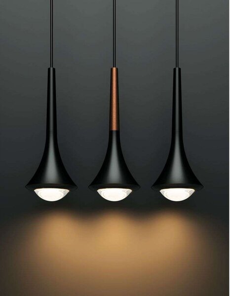 Rain Függőlámpa 2700K Black/Bronze - Lodes