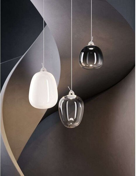 Oblò Függőlámpa Small 2700K Glossy Füst/Fehér - Lodes