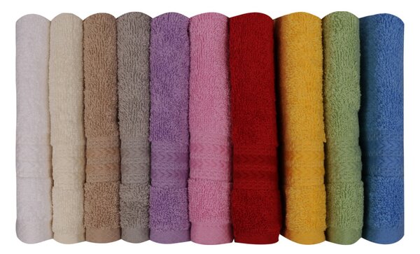 Rainbow 10 részes pamut kéztörlő szett 30 × 50 cm