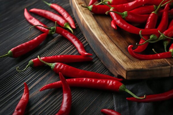 Fotótapéta tányér chili paprikával