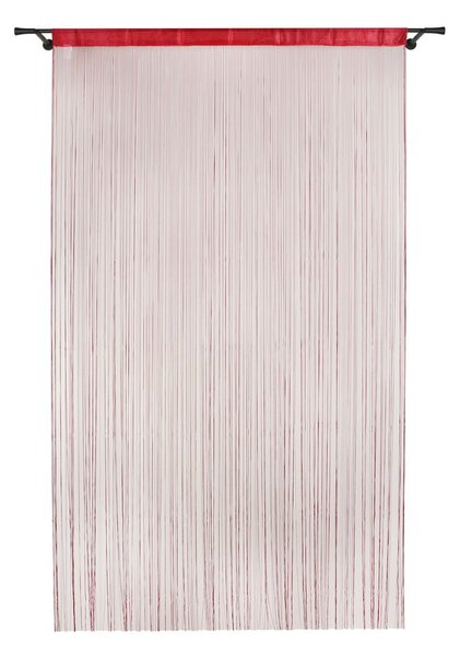 Borvörös átlátszó függöny 140x285 cm String – Mendola Fabrics