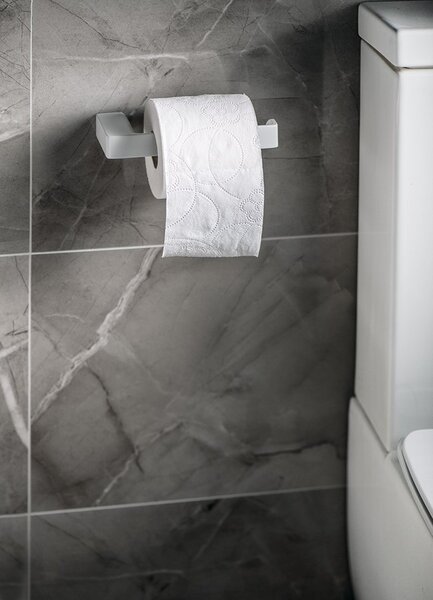Gedy Gedy, PIRENEI WC papír tartó fedő nélkül, matt fehér, PI2402