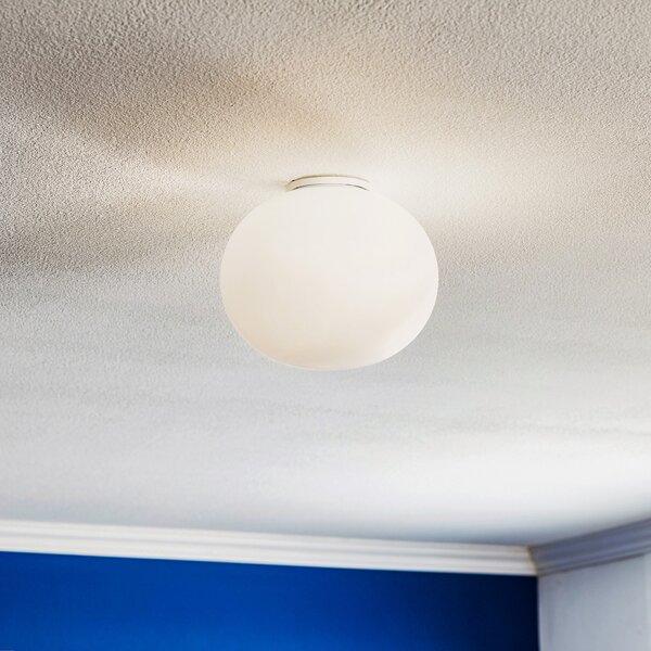 Mennyezeti Lámpa FLOS, GLO-BALL, dimmable, Fehér, Nappali, Üveg, Dizájn