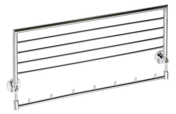 Sapho Sapho, X-ROUND összecsukható törülközőtartó akasztókkal 650mm, króm, XR422