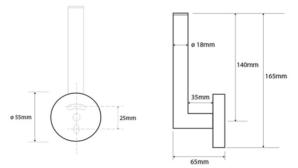 Sapho Sapho, X-ROUND tartalék WC papír tartó, króm, XR701