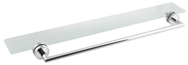 Polysan Polysan, X-ROUND polc törülközőtartóval üvegképernyőhöz, króm, XR458