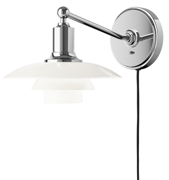 Fali Lámpa Louis Poulsen, PH 2/1, dimmable, Fémes, Nappali, Üveg, Dizájn