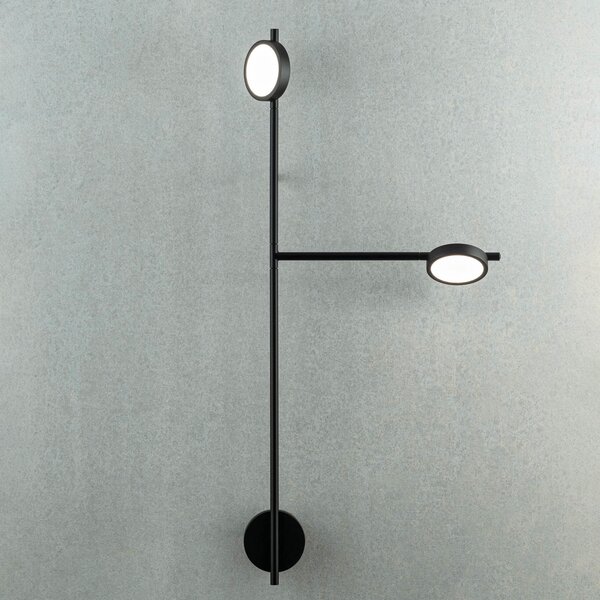 Fali Lámpa GRUPA, Igram, dimmable, Fekete, Nappali, Fém, Modern