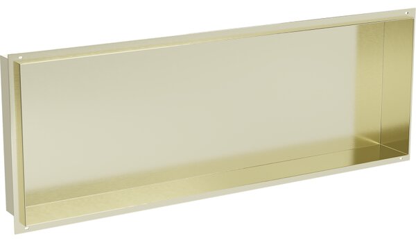 Mexen X-Wall-NR, falra szerelhető polc gallér nélkül 90 x 30 cm, fényes arany, 1951903010