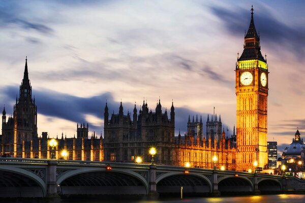 Fotótapéta éjjeli Big Ben Londonban