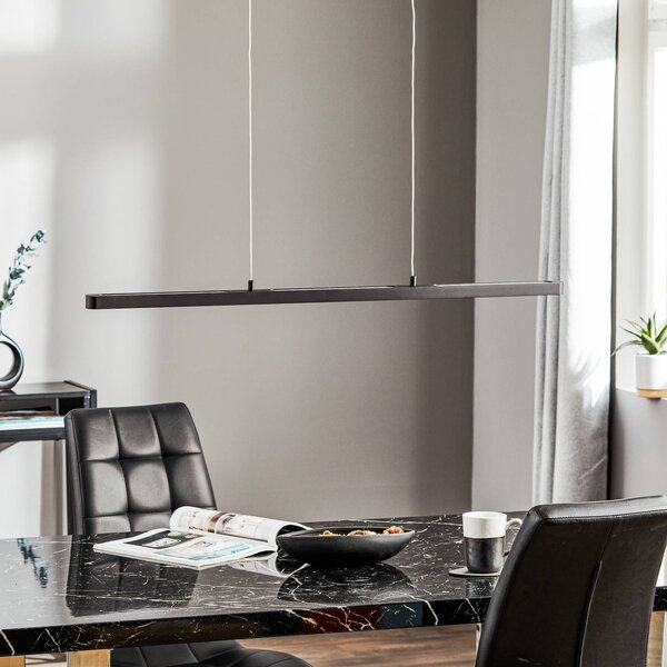 Paulmann Lento LED függő világítás, fekete, 100 cm, felfelé/lefelé irányuló, dimmelhető, Fekete, Nappali / Étkező, Alumínium, Modern