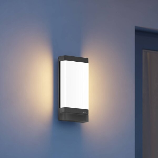 STEINEL Smart LED kültéri falilámpa L 271 DIGI C antracit IP44, dimmelhető, Fekete, Alumínium, Modern
