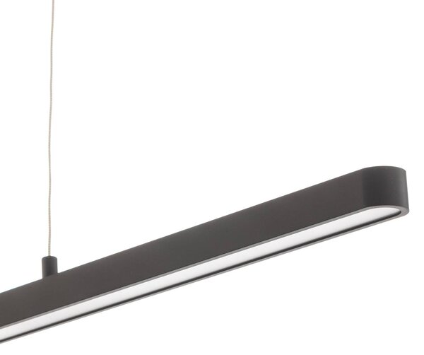 Paulmann Lento LED függő világítás, fekete, 100 cm, felfelé/lefelé irányuló, dimmelhető, Fekete, Nappali / Étkező, Alumínium, Modern
