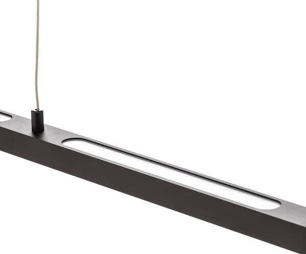 Paulmann Lento LED függő világítás, fekete, 100 cm, felfelé/lefelé irányuló, dimmelhető, Fekete, Nappali / Étkező, Alumínium, Modern