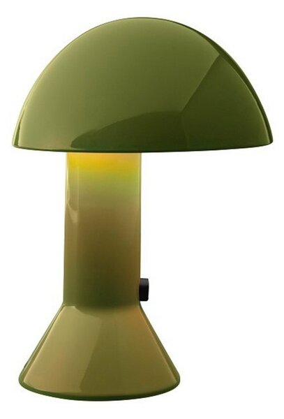 Asztali lámpa Martinelli Luce, Elmetto, Zöld, Nappali, Műanyag, Dizájn