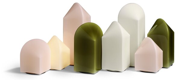 Asztali lámpa HAY, Parade, dimmable, Fehér, Nappali, Üveg, Dizájn