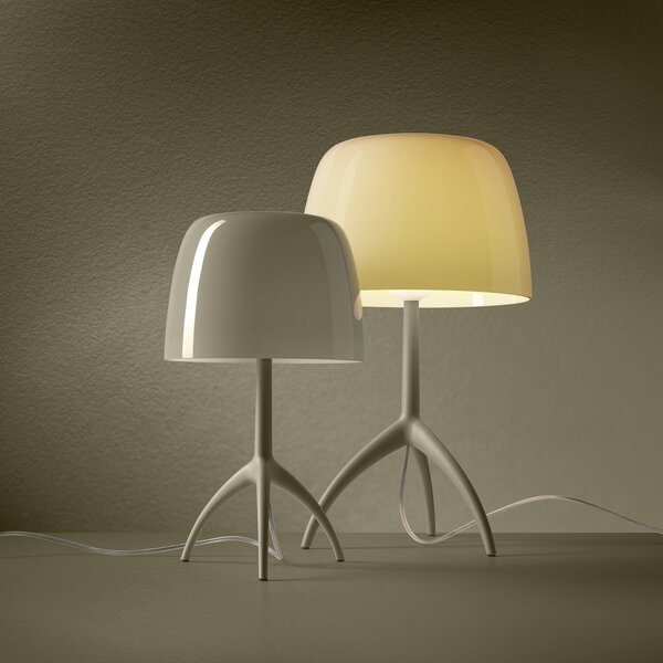 Asztali lámpa Foscarini, Lumiere nuances grande, dimmable, Zöld, Nappali, Üveg, Dizájn