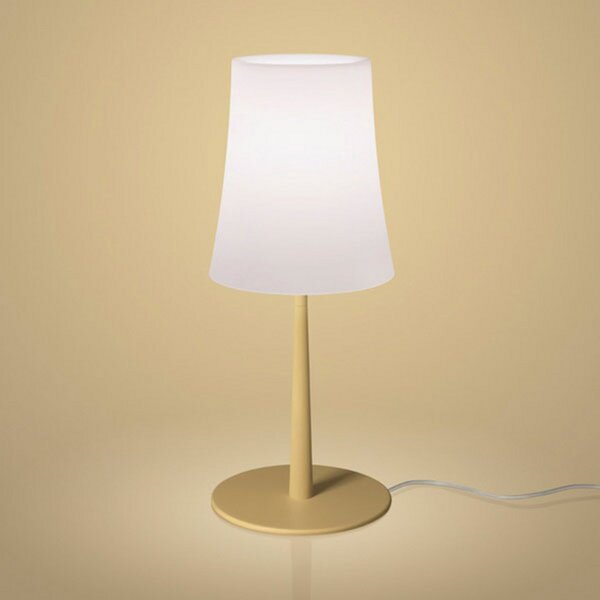 Asztali lámpa Foscarini, Birdie Easy, Sárga, Nappali, Fém, Dizájn