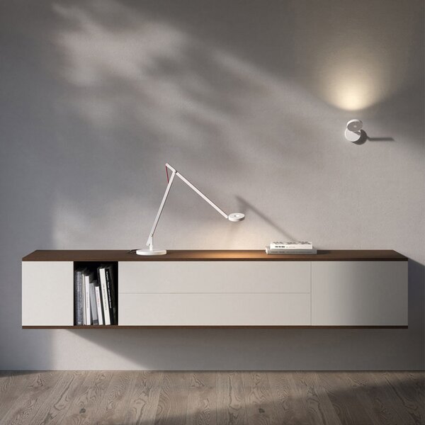 Asztali lámpa Rotaliana, String T1 DTW, dimmable, Fehér, Dolgozószoba / iroda, Fém, Dizájn
