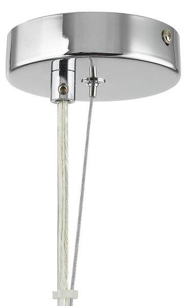 Lucande Diborah lógó világítás, Ø 50 cm, színes, üveg, G9, dimmelhető, Többszínű, Nappali / Étkező, Üveg, Dizájn