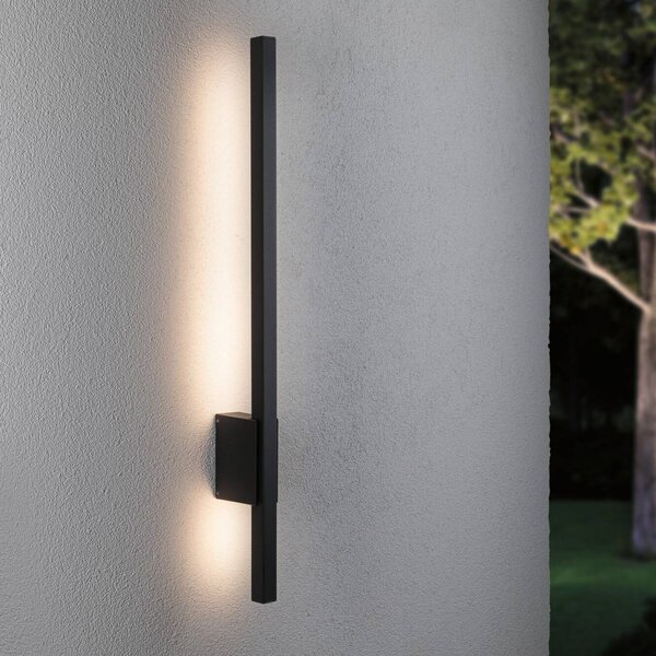 Paulmann Stan LED kültéri fali lámpa 80 cm, Fekete, Alumínium, Modern
