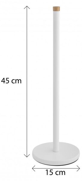 Erga tartozékok, WC papír adagoló (4 tekercs), fehér matt-barna, ERG-YKA-P.SP1-WHT-B