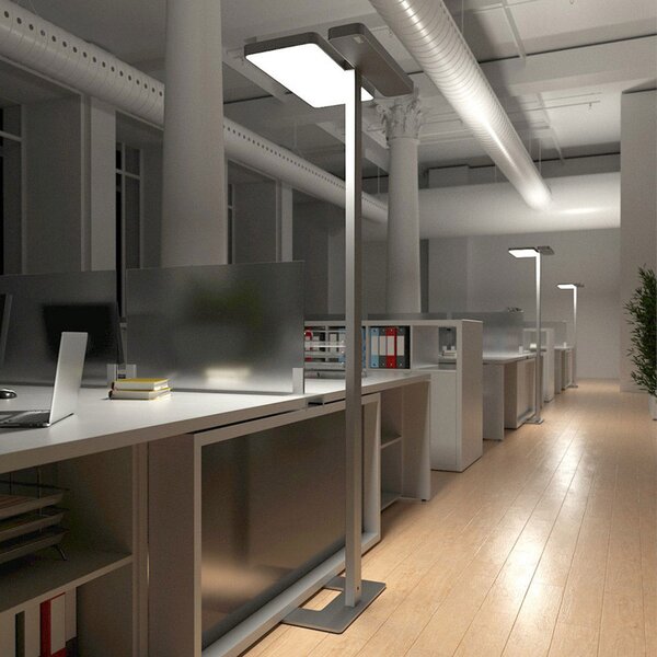 Állólámpa Arcchio, Aila, dimmable, Fémes, Dolgozószoba / iroda, Alumínium, Modern