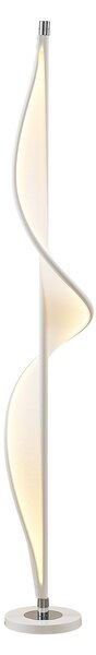 Állólámpa Lucande, Edano, dimmable, Fehér, Nappali, Szövet / Textília, Modern