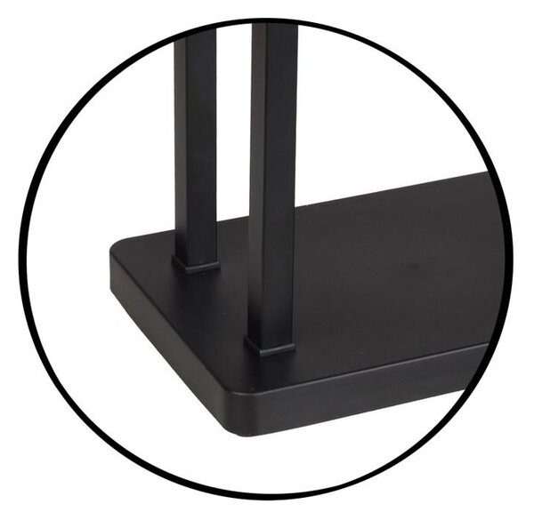 Erga Roki, kétkaros törölközőtartó 30,5x20,5x80,5 cm, fekete matt, ERG-YKA-P.ROKI-BLK