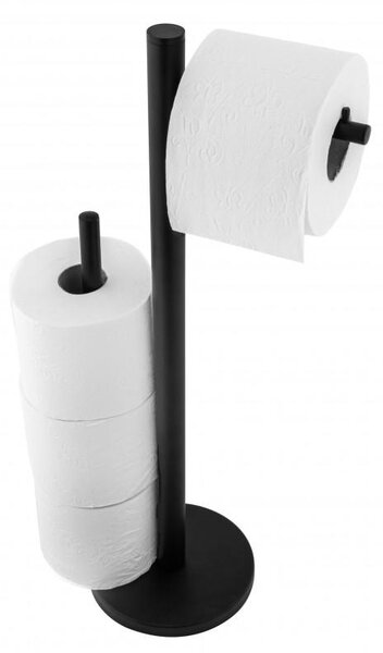 Erga Westa, WC papír tartó wc papír adagolóval, matt fekete, ERG-YKA-P.WESTA-BLK