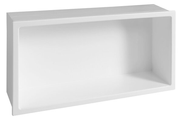 Polysan Polysan, INSERTA falra szerelhető polc, öntött márvány, 810x270mm, fehér, 1301-82