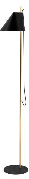 Állólámpa Louis Poulsen, Yuh Brass, dimmable, Fekete, Nappali, Fém, Dizájn