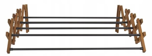 Erga Aurora, összecsukható ruhaszárító 85,1x62,8x24,5 cm falon, barna-fekete, ERG-SEP-10SUHAAUDSM80