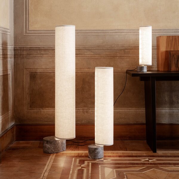 Állólámpa GUBI, Unbound, dimmable, Szürke, Nappali, Kő, Skandináv