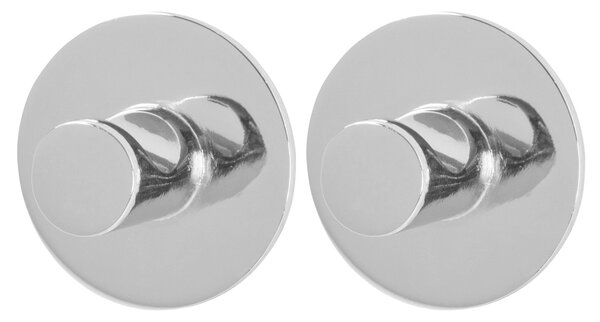BISK Erga Style, öntapadó 1 horog törülközőhöz (2 db-os csomag) 3M szalag, króm, ERG-08580