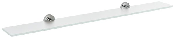 Sapho Sapho, X-ROUND üvegpolc 900mm, króm/tejüveg, XR009-08