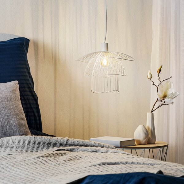 Függőlámpa Forestier, Papillon XS, dimmable, Fehér, Nappali, Fém, Dizájn