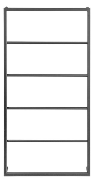 Sapho Sapho, SKA falra szerelhető törölközőtartó 600x1150x100mm, fekete matt, SKA502