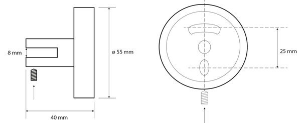 Sapho Sapho, X-ROUND üveg sarokpolc, negyedkör 200x200mm, króm/átlátszó üveg, XR009-11