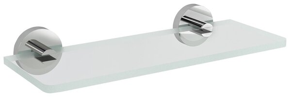Sapho Sapho, X-ROUND üvegpolc 200mm, króm/átlátszó üveg, XR009-12