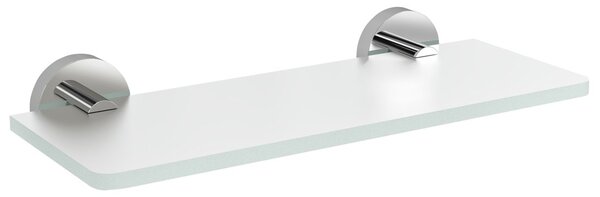 Sapho Sapho, X-ROUND üvegpolc 300mm, króm/tejüveg, XR009-03