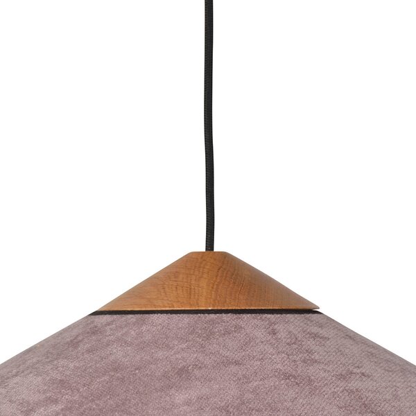 Függőlámpa Forestier, Cymbal S, dimmable, Lila, Nappali, Szövet / Textília, Dizájn