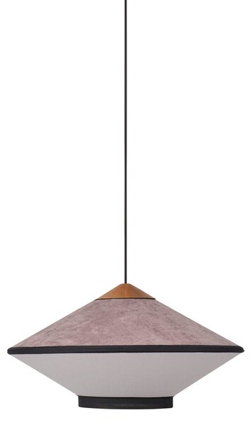 Függőlámpa Forestier, Cymbal S, dimmable, Lila, Nappali, Szövet / Textília, Dizájn