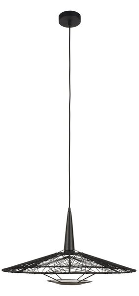 Függőlámpa Forestier, Carpa M, dimmable, Fekete, Nappali, Szövet / Textília, Dizájn