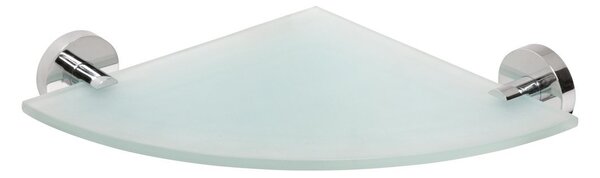Sapho Sapho, X-ROUND E sarok üvegpolc 235x255mm, króm, XR603