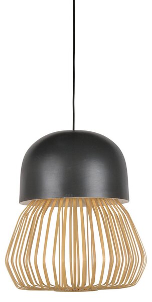 Függőlámpa Forestier, Anemos, dimmable, Fekete, Nappali, Bambusz, Dizájn