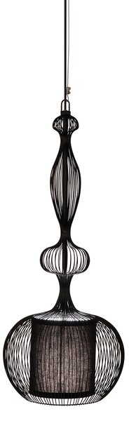 Függőlámpa Forestier, Impératrice, dimmable, Fekete, Nappali, Fém, Dizájn