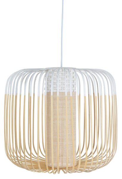 Függőlámpa Forestier, Bamboo Light M, dimmable, Fehér, Nappali, Bambusz, Dizájn