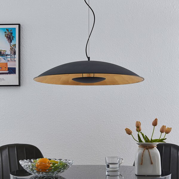 Függőlámpa Lindby, Narisara, dimmable, Fekete, Nappali, Fém, Modern